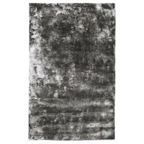 Tapis salon au toucher extra-doux gris 133x190 (1/2)
