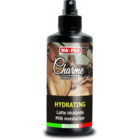 MA-FRA Charme Latte Idratante Pelle Auto 150 ml – Trattamento Rigenerante per Sedili e Rivestimenti, Nutre, Protegge e Mantiene Elasticità e Morbidezza Naturale (1/3)