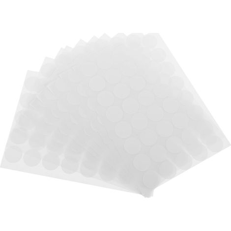 Runde Etiketten aus Papier 10 Bögen mit 40 Punktaufklebern