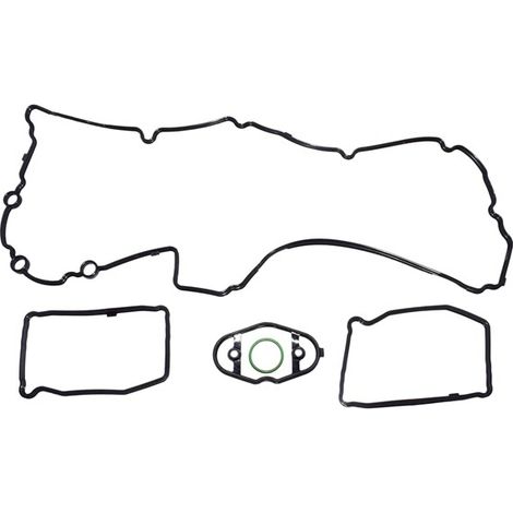 Ein Satz schwarzer ABS-Ventildeckeldichtungen und Ventildeckeldichtungen, passend für BMW 320i (1/5)