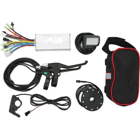 22A 36V 48V 500W Contrôleur Moteur Vélo Électrique avec Écran EN06 et Leviers de Frein Kit de Conversion pour Bicyclette (1/5)