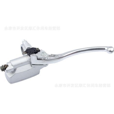 Motorcycle parts compatible with Honda, Yamaha, Suzuki, and Kawasaki front hydraulic disc brake upper cylinder, 22mm polished. (1/4)