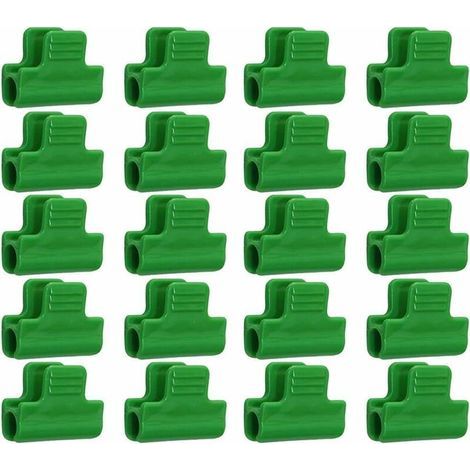 Gewächshausbefestigungen, 20er-Packung Clips für Gewächshausfolie, laminierter Kunststoff, Clips für Überdachungen, Rahmen und Vliesabdeckungen, 11 mm Durchmesser, von DEBUNS (1/5)