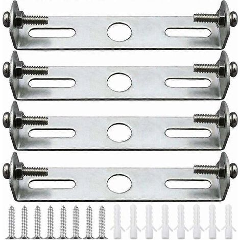 Ensemble de 4 supports de fixation pour plafonnier 105 mm, accessoires pour suspension, lustre, plaque de base, supports et accessoires. (1/5)