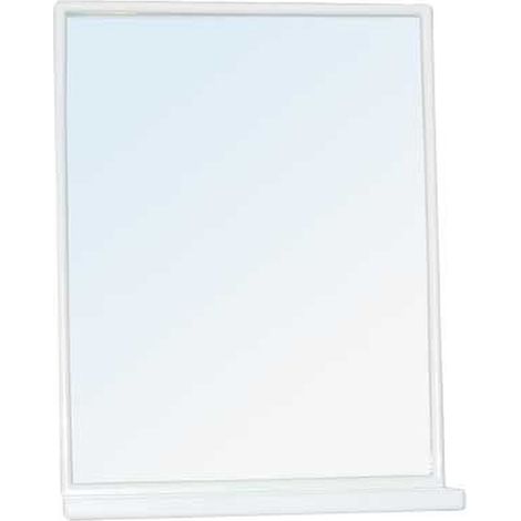 Gedy Miroir de Salle de Bain Rectangulaire avec Étagère 45x60 Cm Blanc