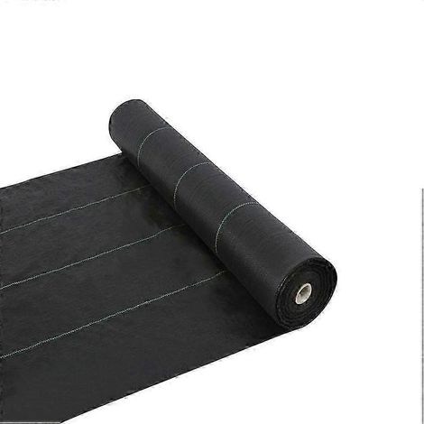 Toile de paillage pour jardin, compatible avec les plates-bandes surélevées et les allées de terrasse, couverture de sol en polypropylène haute résistance offrant une excellente respirabilité. (1/5)