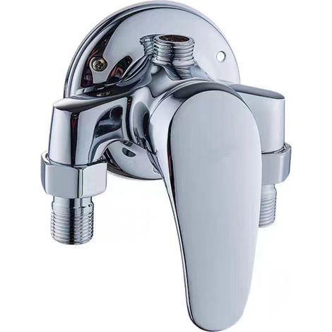 Duscharmatur für Kalt- und Warmwasser im Badezimmer, verchromt (1/5)