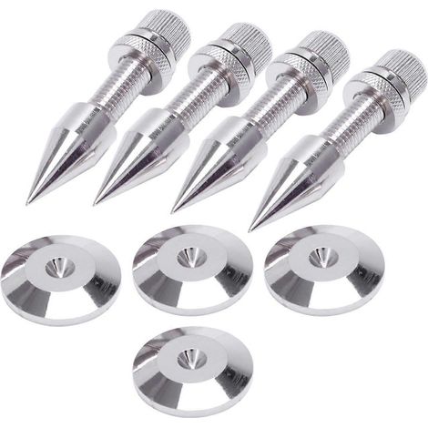 4 Pcs Enceinte Spike Isolation Spikes Support Foot HiFi Enceinte Base Coussinet (1/5)