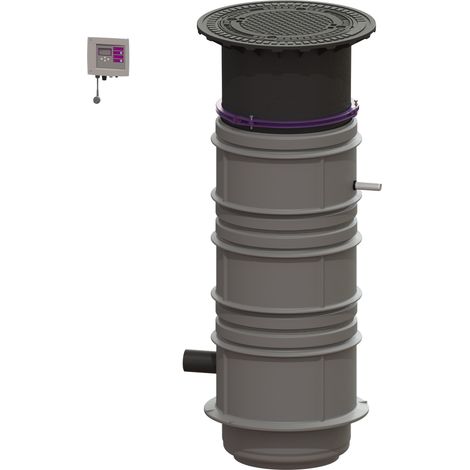-Pumpstation Aquapump Medium Tronic, GTF 600, 1800-2250 mm, Klasse B