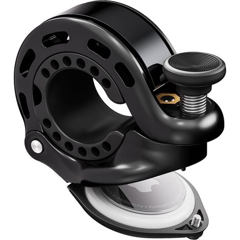Q2 Sonnette de Vélo Compatible avec AirTag,110 DB Support de Suivi de Vélo Caché, Traqueur GPS Antivol Sonnette de Vélo Adaptée (1/5)