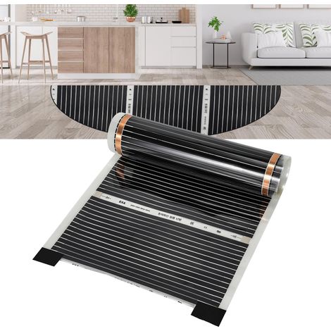 SWANEW Foglio di riscaldamento a pavimento elettrico a infrarossi, 5 pezzo-Set, 220W/m2, adatto per 5m2, 2x0,5m per pezzo (1/5)