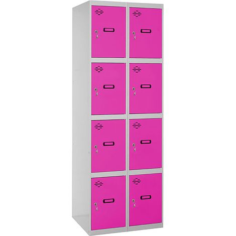 Simonrack Armadio Metallico 8 Porte Grigio Rosa 1800x600x500 mm