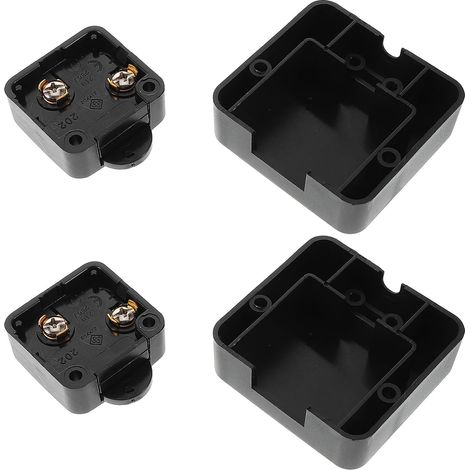 2 Pièces Interrupteur de Porte D’armoire, Interrupteur de Lampe D’armoire, 250v 2a, Tactile, Cache Extérieur, Noir, pour Armoires et Portes, Hôtels et Placards (1/5)