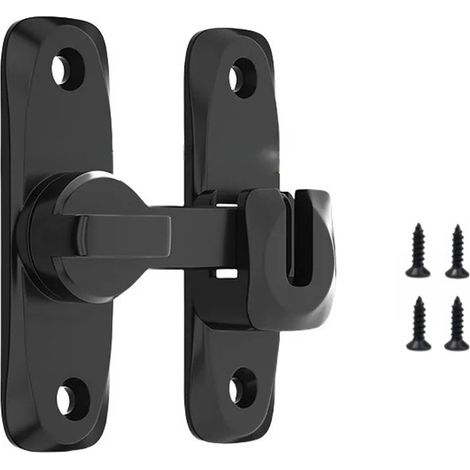 Serrure Pour Porte Coulissante - Riegel 90/180 Degres - Pour Portes Interieures Extérieures Jardin Cuisine Fenetres - 1 Unite (1/5)