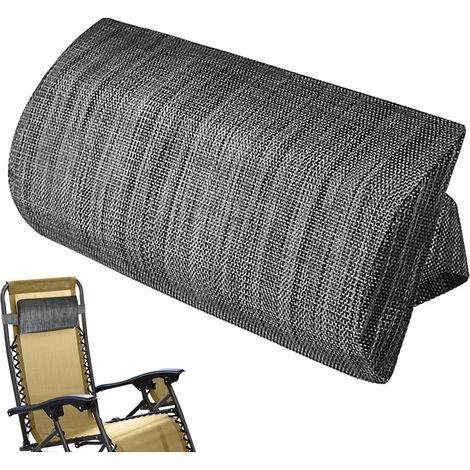 Coussin epose Tete, Coussin Oeille De Appuie Tête Fauteuil Salon, Oeille De Chaise Longue, Appuie Tête Bain De Soleil avec Bande Élastique, pou Chaises Pliantes D'extéieu, 37x17cm (1/4)