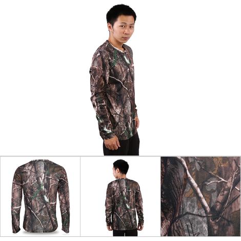 T-shirt sport manches longues pour randonnée et activités outdoor, séchage rapide taille M (1/3)