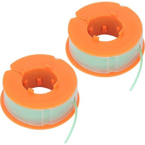 Lot 2 bobines ligne débroussailleuse – nylon – remplacement accessoires tondeuse – compatible Bosch Art 30 – vert (1/5)