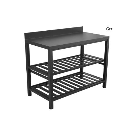 Modulo cucina a ripiani aperti 120x61x100 cm MALIGI HOME MG-CLARISSA Antracite (1/3)
