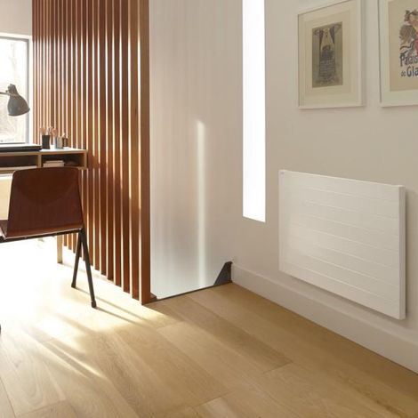 Radiateur chauffage central PLANEA horizontal simple à ailettes 1484W - ACOVA PLVL-070-140 (1/2)