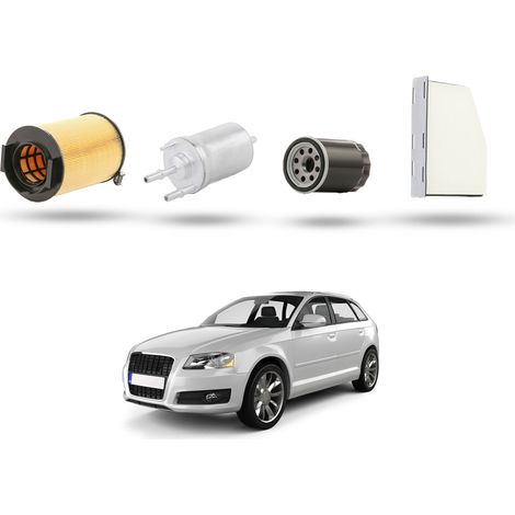 Kit Tagliando 4 filtri compatibile con Audi A3 II (8P1,8PA) 1.6 75kw dal 2003 (1/5)