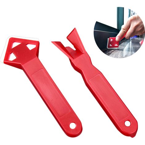 Kit d'outils pour enlever le mastic (2 pièces) : grattoir, moule à mastic, nettoyant pour sols pratique, mini-outils faits main (1/5)