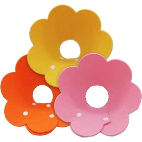 Katzenhalsband aus Filz, Sonnenblumenform, 3-teilig, Druckknopfverschluss, leckfest, wendbar und weich, niedliches Halsband im elisabethanischen Stil für Haustiere. (1/5)