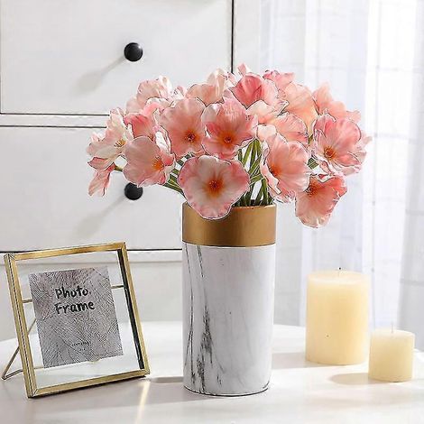 20 Stück/Lot künstliche Mohnblumen aus Pu-Mais, Hochzeitsstrauß, Dekoration für Zuhause, rosa und rot-Pink