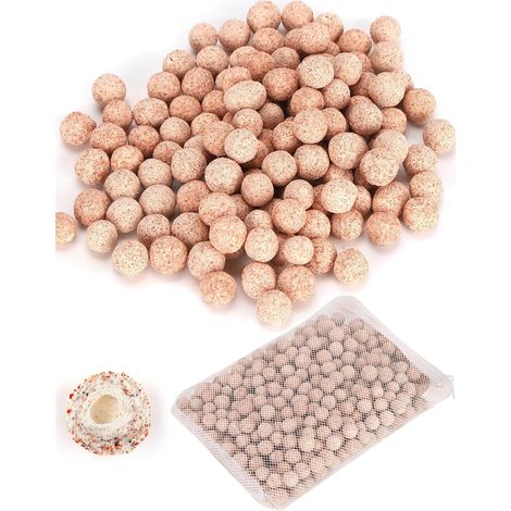 Média Filtrant pour Aquarium,Sphère Boule Filtrante Aquarium Média Filtrant  2PCS Nano Hollow Quartz Balls Bioballs Petite Bio Boule Filtrante Piscine pour Filtre d'aquarium et Filtre Bas (1/5)