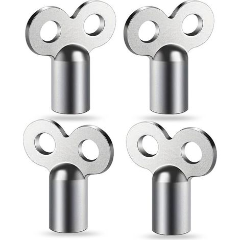 Clé De Purge Radiateur - 4 Pièces - Tête Carrée 3 4 5 6 Mm - Pour Systèmes De Chauffage Central - Lot De 4 (1/4)