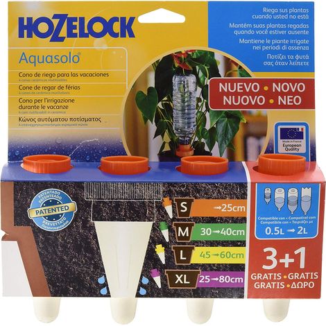 IRRIGATORE PER PIANTE E FIORI AQUASOLO PICCOLO 4 PZ (1/2)