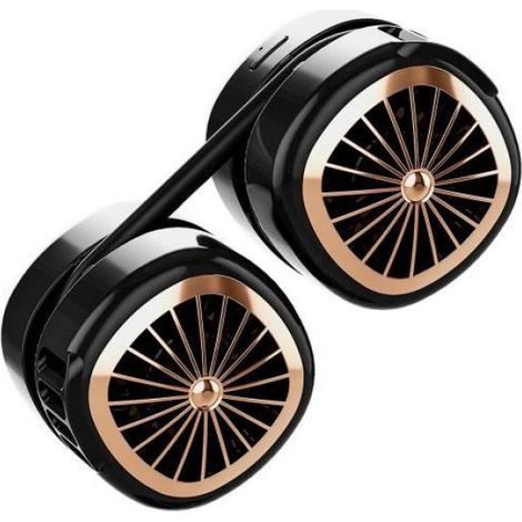 1 tragbarer Ventilator, 4 Geschwindigkeitsstufen, 1800-mAh-Akku, ergonomisches Design, Typ-C-Anschluss, für den Innen- und Außenbereich (1/5)