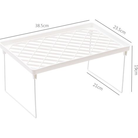 Regal für Studentenwohnheime, stabil, Metall, faltbar, schlicht, für Büro, Zuhause, Studentenwohnheim, weiß, L (1/5)