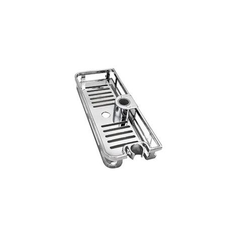 Estante rectangular para ducha, bandeja de almacenamiento extraíble, soporte de plástico, accesorios de cocina para el baño - Crezuo (1/4)