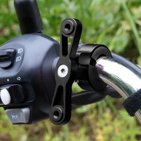 Support vélo pour bouteille en aluminium ajustable, porte-gourde noir fixable sur cadre (1/5)