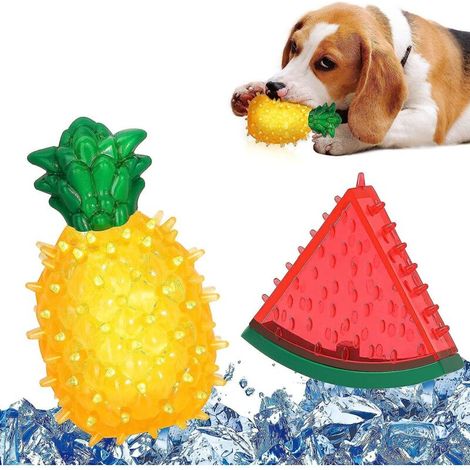 Jouet à mâcher coloré en TPR en forme de fruits congelés pour chiens et chiots (1/5)