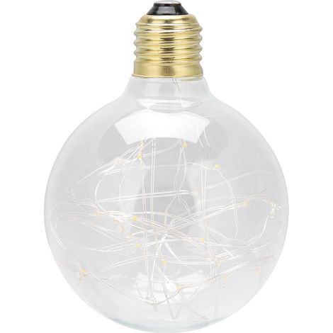 Ampoule LED G95 E27 - Ficelle Lumineuse Intégrée - Tension 85-265 V - Jaune - Décoration Intérieure Bar Restaurant Fête - 1 Pièce (1/5)