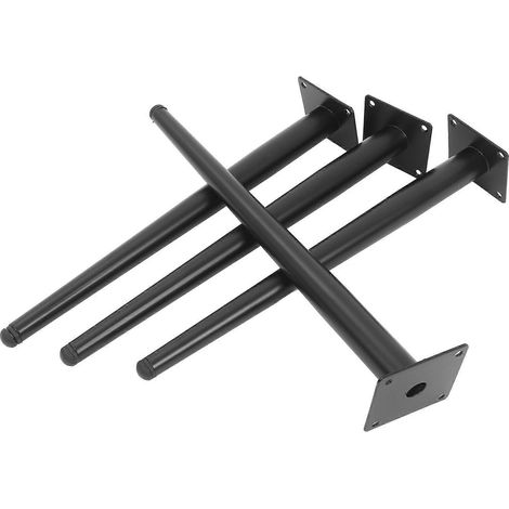 Quatre pieds de meubles fuselés en métal, fabriqués en fonte robuste, adaptés aux bureaux, canapés, armoires, etc., avec un design rétro et un montage facile. (1/5)