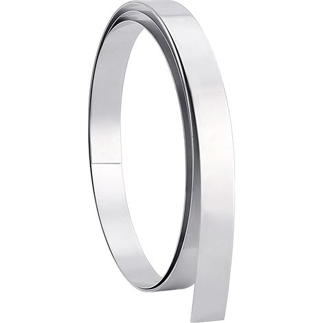 2.5 m X 3cm Solin en aluminium Bande de Bordure en Aluminium 1mm Rouleau de Tôle D'Aluminium pour Bricolage Artisanat Étanchéité Porte Fenêtre Jardin (1/5)
