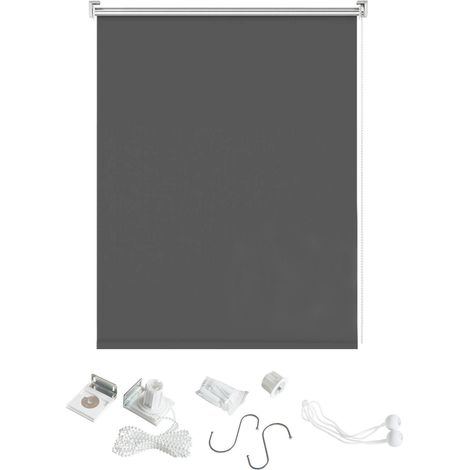 Wolketon Senkrechtmarkise 180x240 cm Balkonrollo Dunkelgrau UV Schutz Sonnenschutz Sichtschutz wasserdicht wetterfest Balkon Terrasse