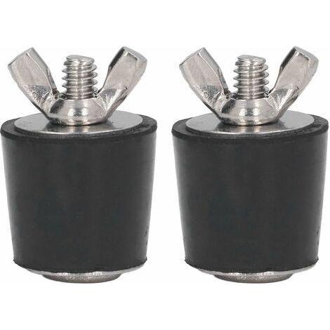 Bouchons en Caoutchouc pour piscines, 2 pièces Bouchons en Caoutchouc pour Piscine hivernage Bouchon Conique Accessoires de Piscine 25mm (1/5)