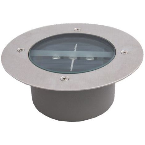 Lumière Solaire Extérieur, 4 Pack 3 LED Spot Lampe Solaire Jardin, Etanche IP65, Pelouse Lumière Decorative Pour Chemin Terrace Jardin Allée (Rond, Blanc Froid) (1/5)