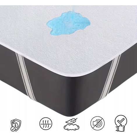 Protège-matelas imperméable 180 x 200 x 2 cm, sous-matelas (1/5)