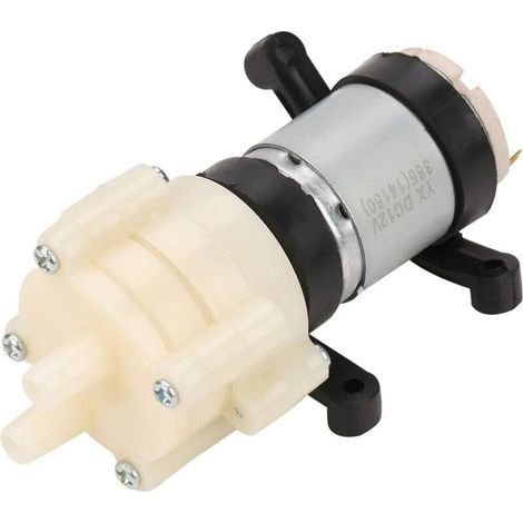 Pompe à Eau à Membrane 12V Mini Pompe à Eau Electrique 1.5-2L/min Pompe à Diaphragme de Pression d'Eau pour Réservoir de Poisson de Machine à Thé (1/5)