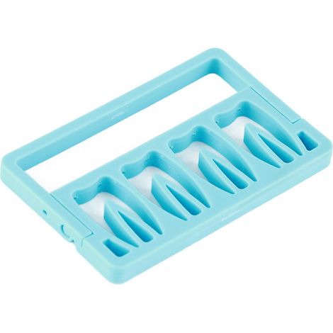 Support de foret endodontique autoclavable à 8 trous, 3 couleurs, bleu. (1/5)