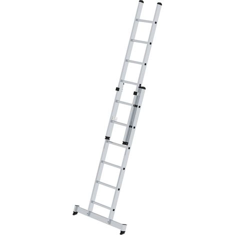 Günzburger Steigtechnik Echelle coulissante à échelons 2nombre de barreaux avec traverse nivello 2 x 6 barreaux - 020406 (1/3)