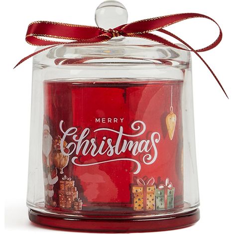 Candela profumata campana con confezione in vetro decorazioni e profumazione per ambienti -Bacche dolci / 90 gr (1/4)