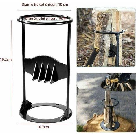 Fendeuse à bois robuste, protocole manuel, fendeuse à bois fabriquée à partir de bois de chauffage léger, fendeuse à bois d'allumage, adaptée au camping familial en plein air, petite taille,TRIMEC (1/4)