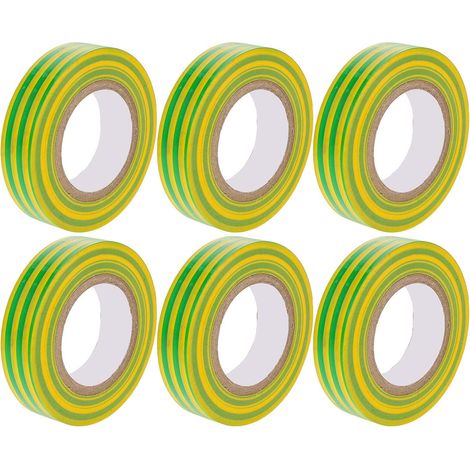 Bande Aislante de Couleurs pour Terre 20m Pvc, 6 Rouleaux (1/5)