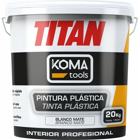 Peinture Plastique Intérieure Blanche Haute Couvrance, Finition Mate - Koma Tools
