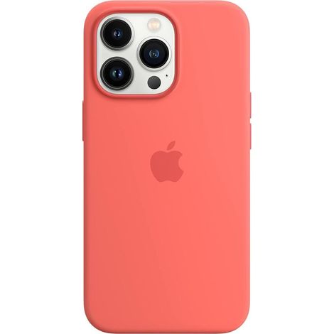 Apple Silikonhülle mit MagSafe für iPhone 13 Pro - Pomelo Pink, schlanke Schutzhülle, kompatibel mit kabellosem Laden, pfirsichfarben. (1/4)
